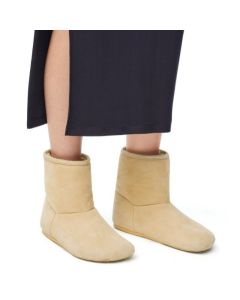 LOEWE Lago boot in suede and shearling