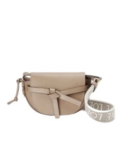 LOEWE Mini Gate Dual bag in soft calfskin and jacquard