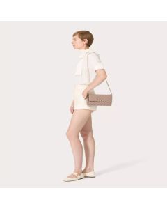 Valentino ROCKSTUD SPIKE NAPPA LEATHER CROSSBODY CLUTCH BAG