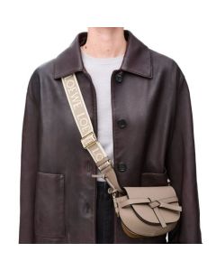 LOEWE Mini Gate Dual bag in soft calfskin and jacquard