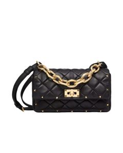 VALENTINO GARAVANI ROCKSTUD SPIKE IN NAPPA PATCHWORK