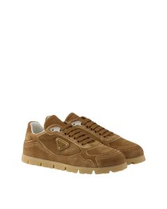 Prada Trail faded suede sneakers