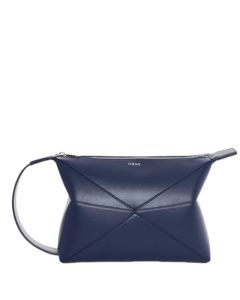 LOEWE Puzzle Fold wash bag in shiny calfskin
