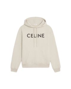 celine loose hoodie in COTTON FLEECE