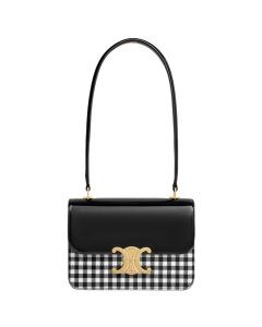 Celine TEEN GARANCE BAG IN VICHY PRINTED PATENT CALFSKIN