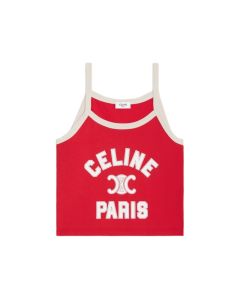 celine paris tank top in cotton jersey