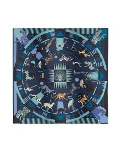Hermès Le Carrousel du Tigre Royal scarf 90