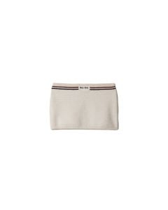 MIU MIU Cotton knit miniskirt