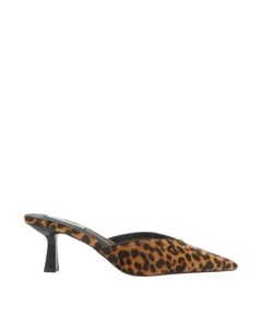 YSL BARBARA mules in leopard grosgrain