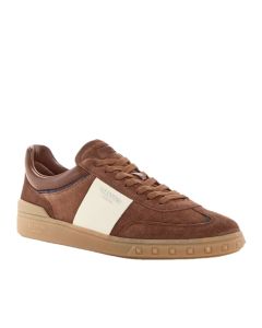 Valentino UPVILLAGE LOW TOP SNEAKER IN SPLIT LEATHER AND CALFSKIN NAPPA LEATHER
