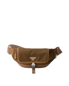 Prada Re-Nylon and leather shoulder bag
