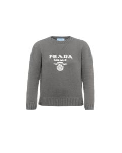 Prada Cashmere and wool Prada logo crew-neck sweater