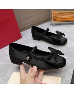 VALENTINO GARAVANI BOWJANE MARY-JANE BALLERINA IN CREPE FABRIC