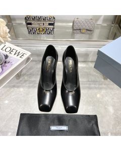 Prada Brushed leather pumps