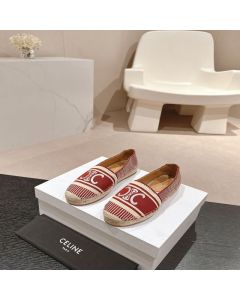 LES ESPADRILLES CELINE in TRIOMPHE JACQUARD CANVAS