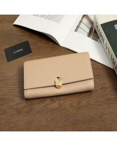 LOEWE Pebble continental wallet in shiny nappa calfskin