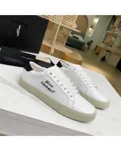 YSL court classic sl/06 embroidered sneakers in smooth leather