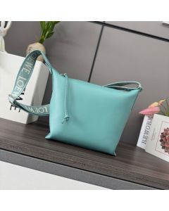 LOEWE Small Cubi crossbody bag in supple smooth calfskin and jacquard