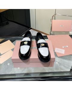 MIU MIU Leather penny loafers