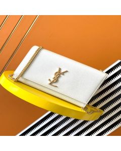 YSL KATE MEDIUM IN GRAIN DE POUDRE EMBOSSED LEATHER