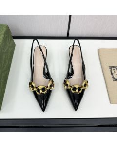 Women's slingback with Gucci Marina Chain