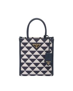 Prada Symbole embroidered fabric mini bag