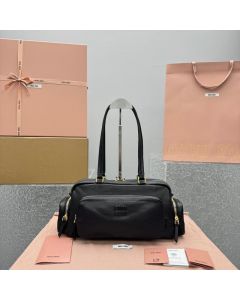 MIU MIU Pocket washed nappa leather bag