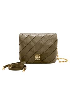 LOEWE Puffer Goya in pleated shiny nappa lambskin