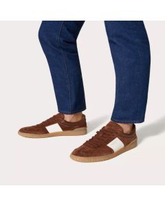 Valentino UPVILLAGE LOW TOP SNEAKER IN SPLIT LEATHER AND CALFSKIN NAPPA LEATHER