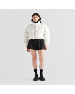Prada Re-Nylon cropped convertible down jacket