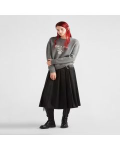 Prada Cashmere and wool Prada logo crew-neck sweater