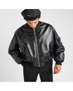 Prada Nappa leather bomber jacket