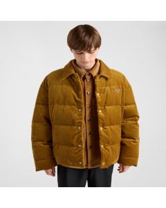 Prada Cropped corduroy down jacket