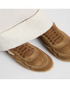 Prada Trail faded suede sneakers