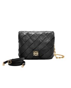 LOEWE Puffer Goya in pleated shiny nappa lambskin
