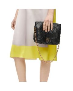 LOEWE Puffer Goya in pleated shiny nappa lambskin
