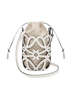 LOEWE Anagram cut-out pocket in classic calfskin and canvas