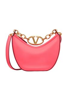Valentino VLOGO MOON MINI HOBO BAG IN NAPPA LEATHER WITH CHAIN