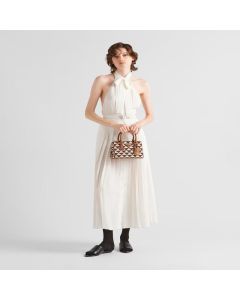 Prada Symbole embroidered fabric mini bag