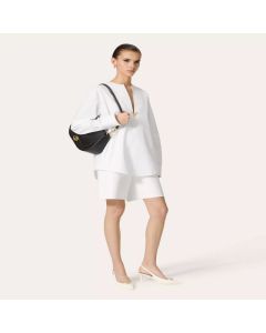 SMALL VALENTINO GARAVANI OHVAL SHOULDER BAG IN NAPPA CALFSKIN