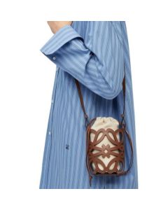 LOEWE Anagram cut-out pocket in classic calfskin and canvas
