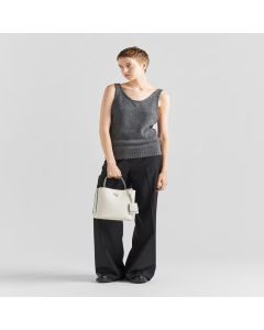 Medium Saffiano Leather Prada Panier Bag