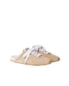 MIU MIU Plume suede mules