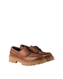 Prada Laced leather loafers