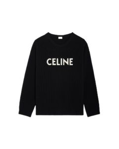 celine oversized sweater in ribbed wool