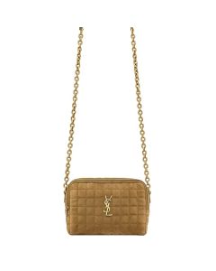 YSL CASSANDRE MATELASSÉ CARRÉ camera bag in suede