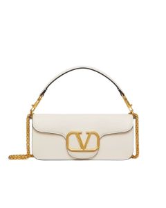 VALENTINO GARAVANI LOCÒ CALFSKIN SHOULDER BAG