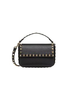 Valentino ROCKSTUD GRAINY CALFSKIN POUCH