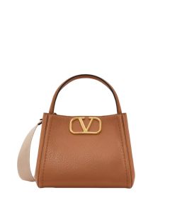 VALENTINO GARAVANI ALLTIME MEDIUM HANDBAG IN GRAINY CALFSKIN