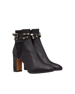 Valentino ROCKSTUD GRAINY CALFSKIN ANKLE BOOT